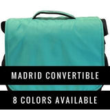 Obersee Madrid Diaper Messenger Bag Convertible Backpack Viola