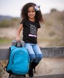 Light Blue Star PrintMini Preschool Backpack for Girls