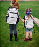 Grey Space Mini Preschool Backpack for Girls
