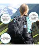 Obersee Oslo Diaper Bag Backpack & Detachable Baby Bottle Snack Cooler