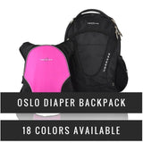 Obersee Oslo Diaper Bag Backpack & Detachable Baby Bottle Snack Cooler