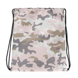 Pastel Camouflaged Drawstring Backpack